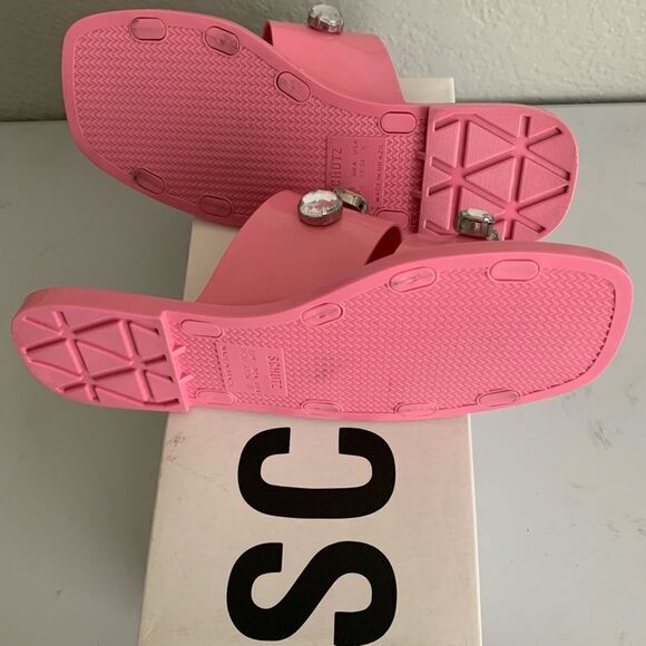 Schutz Lizzie Embellished Slide Sandals - Picture 10 of 12